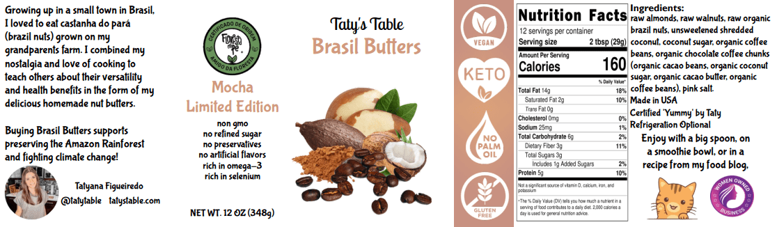 Mocha (Limited Time) Brasil Butter - Taty's Table