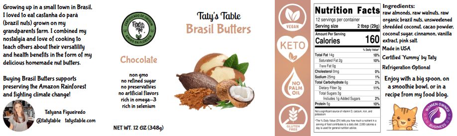 Chocolate Brasil Butter - Taty's Table