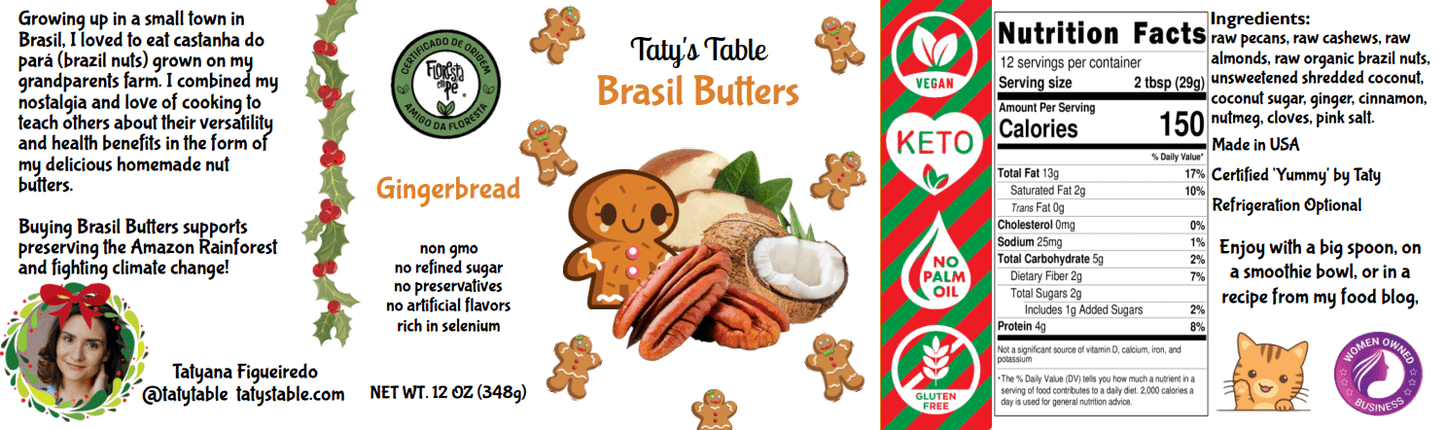 Gingerbread Brasil Butter (Limited Time) - Taty's Table