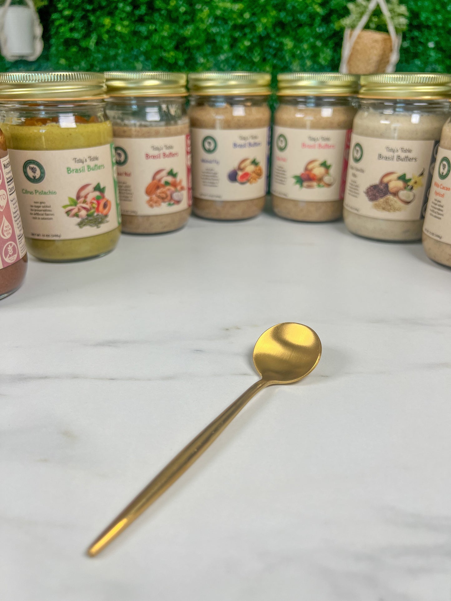 Mini-Golden Dessert Spoon - Taty's Table