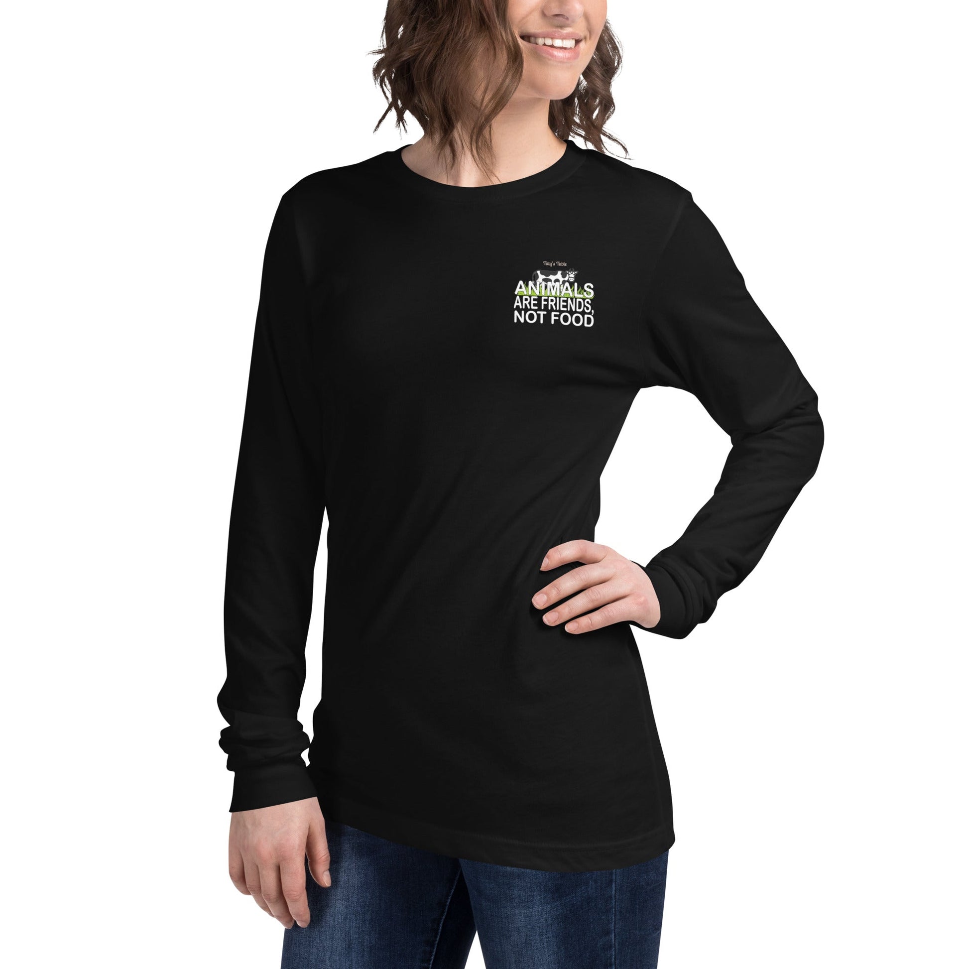 Animals Are Friends Mini-Logo Long Sleeve Tee - Taty's Table