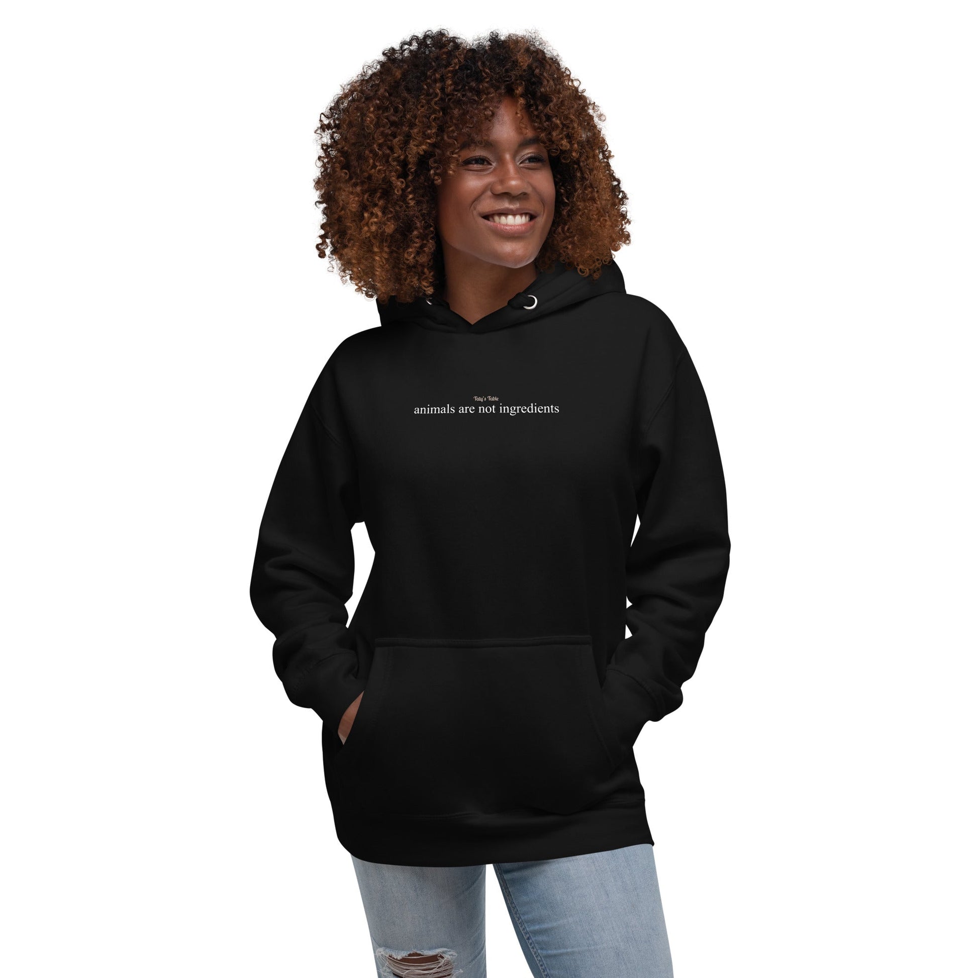 Animals Are Not Ingredients Premium Hoodie - Taty's Table