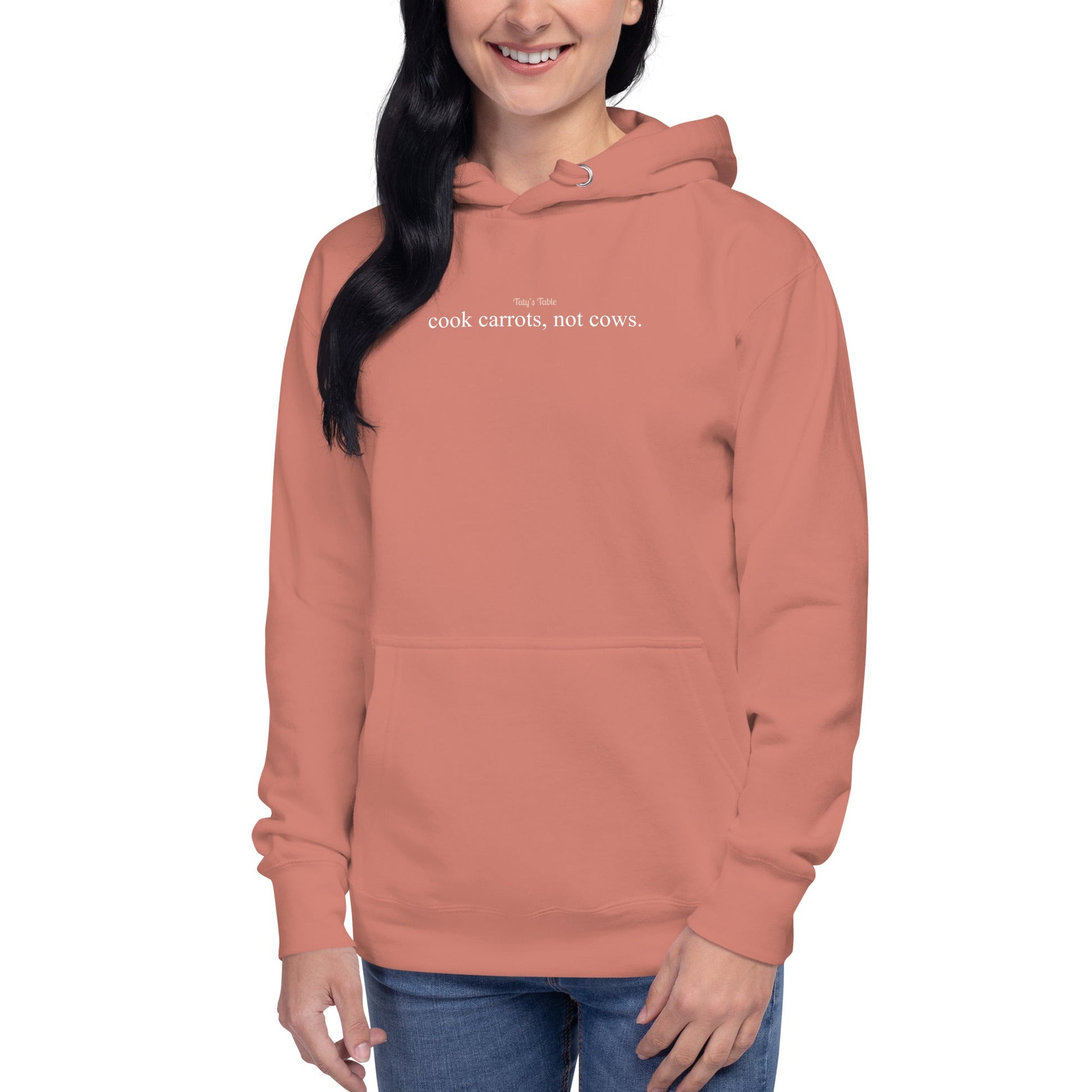 Cook Carrots, Not Cows Premium Hoodie - Taty's Table