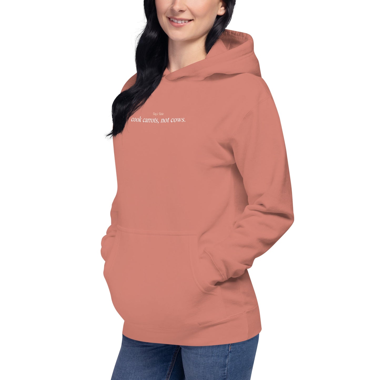 Cook Carrots, Not Cows Premium Hoodie - Taty's Table