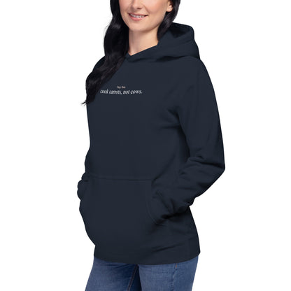 Cook Carrots, Not Cows Premium Hoodie - Taty's Table