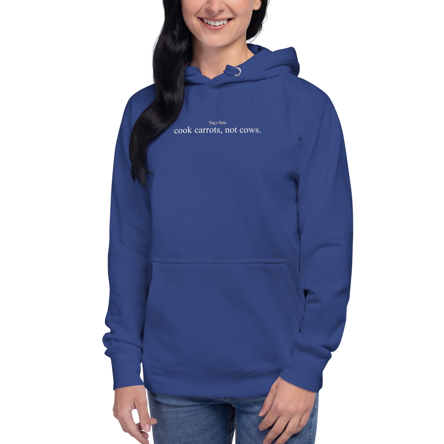 Cook Carrots, Not Cows Premium Hoodie - Taty's Table