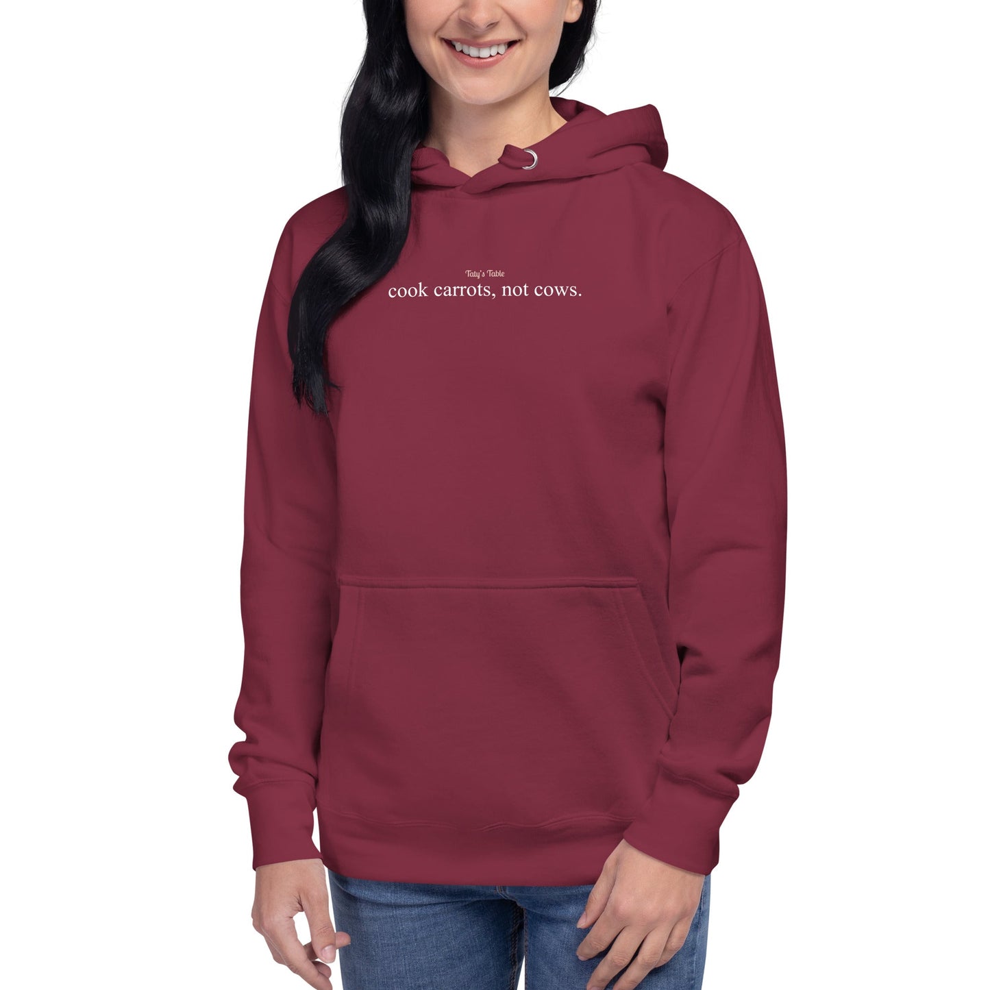 Cook Carrots, Not Cows Premium Hoodie - Taty's Table