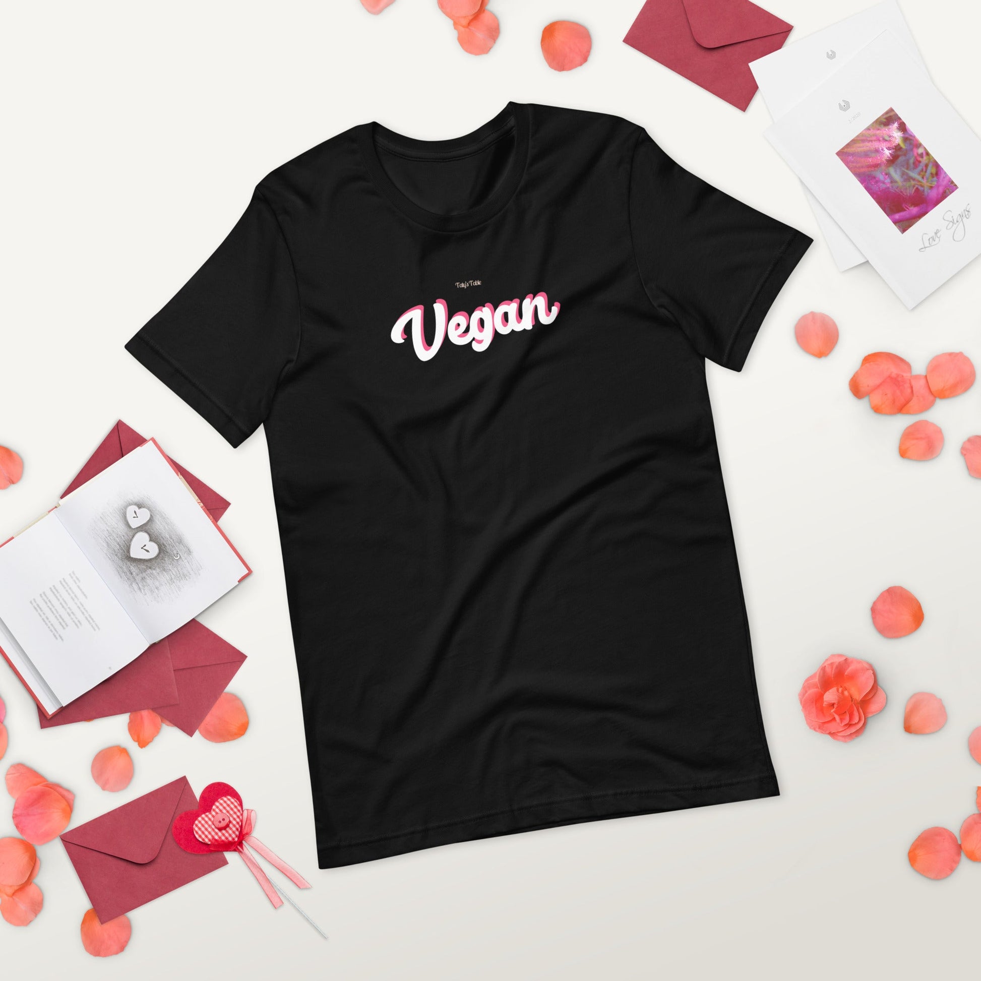 Pink Shadow Vegan Tee - Taty's Table