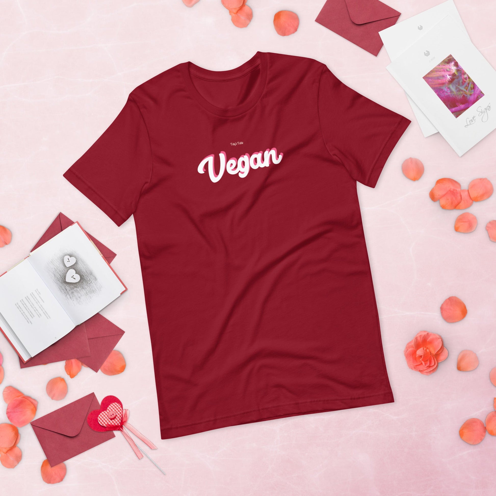 Pink Shadow Vegan Tee - Taty's Table